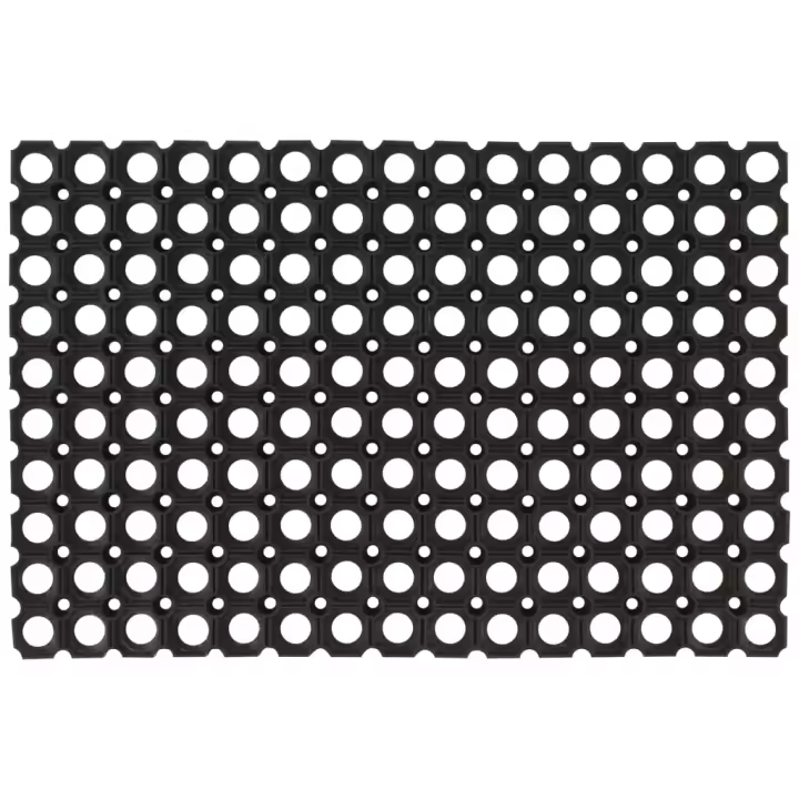 vidaXL Felpudo rectangular de goma 60x80 cm - 1