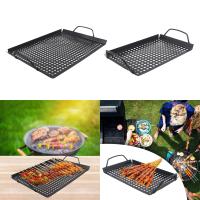 Plato De Barbacoa Con Manos a Prueba De Adherencia Para Asar Y Cocinar Al Aire Libre Y Interior Plataforma De Sazón Nonstick Para Camping - details 2