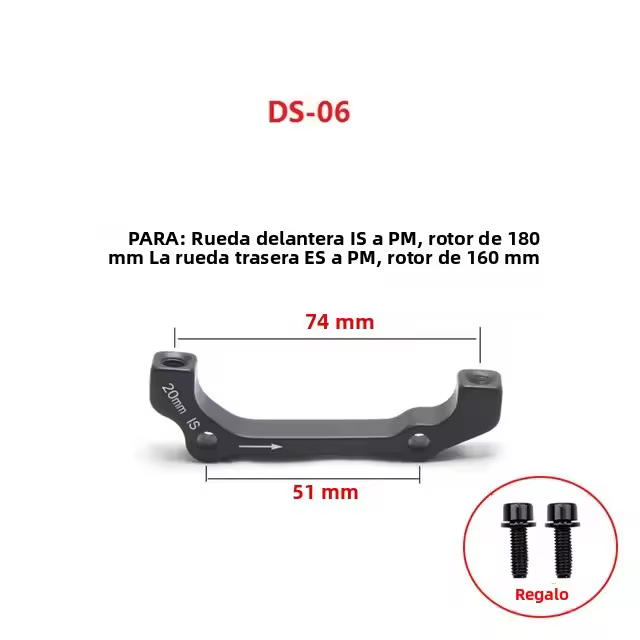 Adaptador De Montaje De Rotor De Freno Discal Ultraligero Para Bicicleta MTB Compatible Con IS PM a B a PM a Tamaño 140-203mm - 1