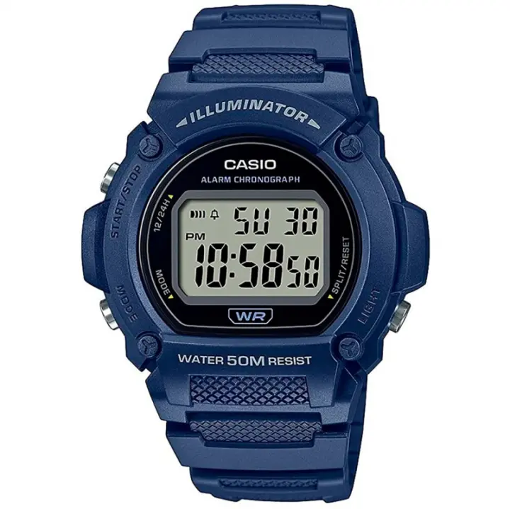 Casio W-219h-2avcf Youth Reloj Para Para Hombre Color Azul - 1
