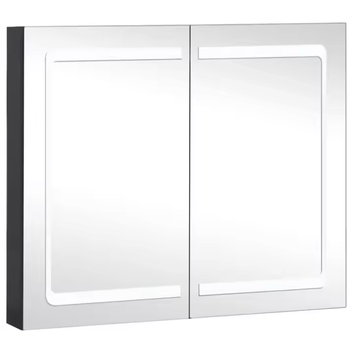 vidaXL Mueble de baño con espejo LED 80x12,2x68 cm - 1