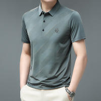 Polera Polo Para Hombre Casual Negocios Corta Resistente Al Arrugas Y Liso Cómoda Transpirable Verano Viscosa Solida Regular - details 9