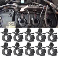 50x Clip De Enchufe Para Cableado De Coche Retenedor De Ruta Fijador De Tubo Corrugado Abrazadera De Cable Soporte De Tubo De Aceite Barra Transversal De Tubo De Goma - details 1
