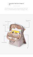 Mochila GOLF Para Mujer Estilo Casual De Viaje Sencillo Y Moda Material De Tela Oxford Y Lona Con Bolsillo Exterior Y Cierre De Cremallera - details 11