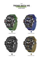 Reloj Deportivo SMAEL 50m Impermeable Digital 8072 Reloj De Pulsera Dual Tiempo LED Para Hombres Resistente Al Choque Con Pantalla LED Y Alarmas - details 12