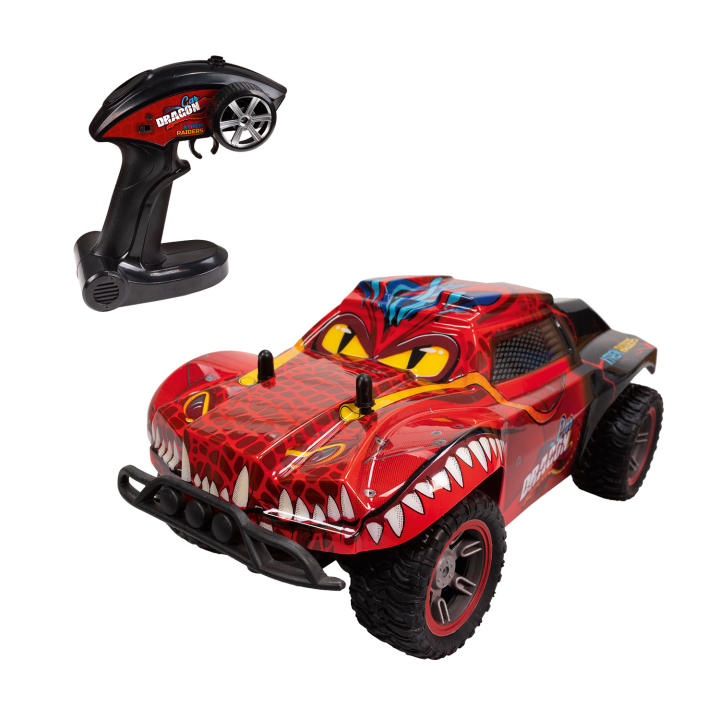 Xtrem Raiders - Coche Teledirigido Dragon Car - Coche Teledirigido Niños 6 Años O Más  Coche RC 4x4  Coches Teledirigidos para Niños Off-Road  RC Car