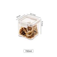 Contenedor De Alimentos Plástico Para Grano Seco Y Frutas Caja De Almacenamiento Para Café Contenedor De Aperitivos Tapa Sellada - details 1