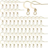 100 Piezas De Oídos En Oro Pálido 18K Platinado Gancho De Pescuezo Francés Aleación De Acero Inoxidable Con Punto De Sujeción - details 0