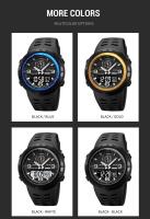 Reloj Deportivo Digital SKMEI 1655 Para Hombres Pantalla Dual Impermeable Estudiante Reloj De Pulsera Masculina 1251 Luz Trasera Resistente Al Choque Cronógrafo - details 20