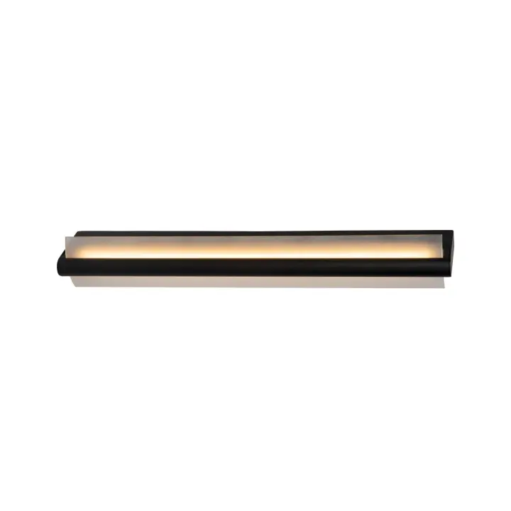 Lucide WANDA - Lámpara de pared Baño - LED - 1x19W 3000K - IP44 - Negro - 1
