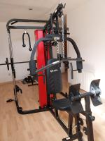MULTIGIMNASIO Y MAQUINA SMITH 2 EN 1 ATOM HMS PRO CON 63KG DE PESO - details 0