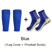 Calcetines De Fútbol Con Protección De Rodilla Para Hombres 2 Pares Antideslizantes Deportes Como Baloncesto Y Fútbol Talla Unica Ajuste Para 39-45 - details 3