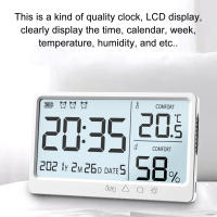 Estación Meteorológica Electrónica Con Termómetro Y Higrómetro Precisión Alta Pantalla LCD Reloj De Alarma Para El Hogar - details 8