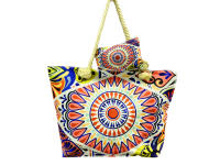 MEJORADA Bolso de Playa Grande con Estampado Multicolor y Monedero - details 1