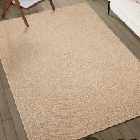 vidaXL Alfombra ZIZUR apariencia de yute interior y exterior 80x150 cm Estampado Rectangular,  Circular,  y mas Alfombras de área  Alfombra de Piso para Sala de Estar Dormitorio Habitación Salón - details 0