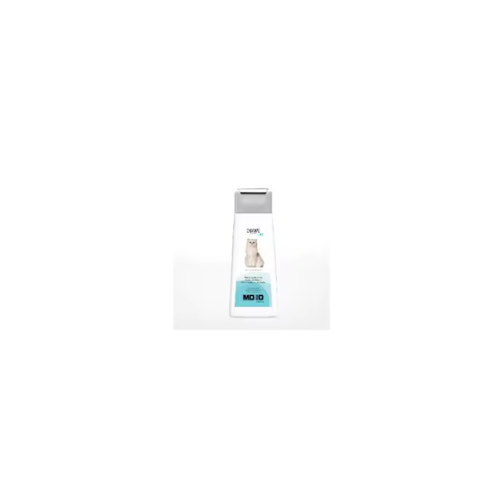 Champú para Gatos de Pelo Blanco - Champú Hidratante y Dermoprotector con Vitamina D-Pantenol - Realza el Color - Para Gatos con Pelo Largo y con Nudos - pH Neutro - MD10 Collection - 1