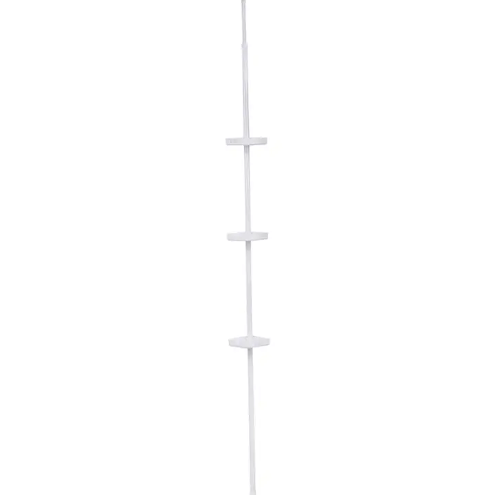 Columna Telescópica Metálica JJA - Organizador Vertical para Baño - Blanco | Optimiza Espacio Baño - 1