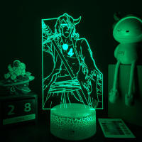 Lámpara Nocturna LED 3D Anime Bleach Para Decoración De Habitación Infantil Luz De Noche Para Niños Regalo Para Estudio - details 15