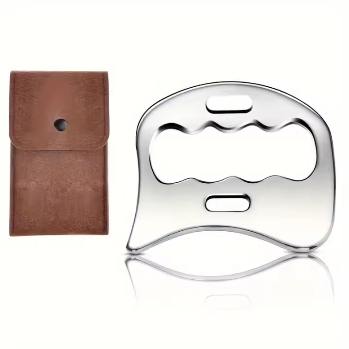 Herramienta De Masaje Gua Sha En Acero Inoxidable Herramienta De Scraper Muscular Terapia Física Herramientas De Gua Sha Para Músculos - 1