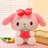 Muñeca De Peluche Sanrio 25Cm Kuromi Cinnamoroll Cross Dressing Hello Kitty My Melody Juguete De Dibujos Animados Regalos De Navidad - details 5