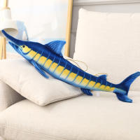 Muñeco De Peluche De Tuna Azul De 140 Cm Simulación Realista Almohada Larga De Pescado Marítimo Juguete Suave Para Decoración Creativa - details 18