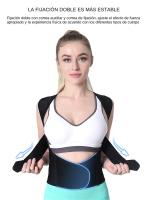 Cinturón De Corrección De Postura Trasera Chaleco De Soporte Para Correctora De Postura Vestimenta Universal De Poliéster - details 4