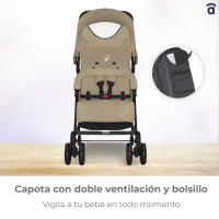 Asalvo Silla de Paseo Ultraligero Berlín – Reclinable, Compacto y Fácil de Plegar con Capota Extensible - details 1