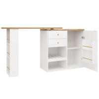 Mesa de bar giratoria 360° RisingFF, cuerpo principal 105 x 39 x 102 cm, adecuada para restaurantes, salas de estar, etc. - details 4