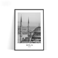 Arte En Lienzo De Ciudades Del Mundo En Blanco Y Negro: París Barcelona Berlín Paisajes Para Decoración De Paredes Del Hogar - details 7