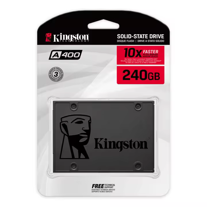 DISCO DURO SSD KINGSTON INTERNO SOLIDO SSDNOW A400 960GB 480GB 240GB 120GB 2.5" SATA 6GB/S - 1