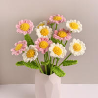 Flores Creativas De Hilo Tejido a Mano En Estilo Margarita Para Decoración De Fiesta Boda Regalo DIY Sin Personalización - details 3