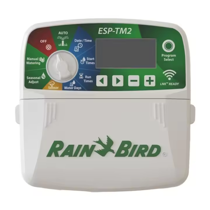 Programador eléctrico de riego Rain Bird de 4 Estaciones - Controlador ESP-TM2I-230V Compatible con WiFi/WLAN Programador para interior con transformador
4 Estaciones
Compatible WiFi con el Modulo Rain Bird LNK WiFi (se vende por separado)
Bomba/Válvula - 1
