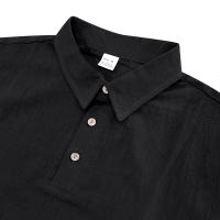 Camisa POLO de manga corta con solapa y botones, informal, de lino, transpirable, estilo británico, de verano para hombre - details 35