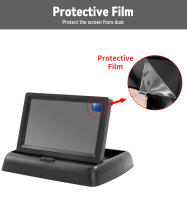 Cámara De Visión Trasera Para Coche KTYDKP Con Monitor Plegable Para Parkings Y Camión Pantalla HD De 4.3 Pulgadas Instalación Fácil Ángulo De Visión 170° - details 7