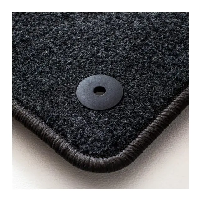ACCESORIOS AUTOMOVIL LEVANTE Alfombras de Moqueta,  Fiat 500 (2013-2020), Color Negro, Calidad Standard, REF: FT0002-1S5N - 1