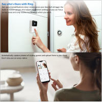 Timbre inalámbrico inteligente con cámara - Conexión WiFi a smartphone | Almacenamiento en la nube | Videovigilancia HD - details 5