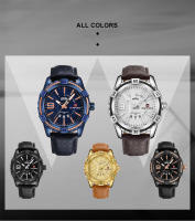 Reloj De Pulsera De Cuarzo NAVIFORCE Militar Deportivo Para Hombres Con Mostrador De Fecha Y Luz Táctil Resistente Al Agua De Cuero Reloj De Moda Casual - details 18