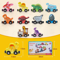 Juguetes De Tren De Madera Magnéticos Montessori Para Niños Set De Aprendizaje Temprano Con Animales Frutas Y Colores Juguete Educativo Para El Desarrollo Cognitivo - details 6