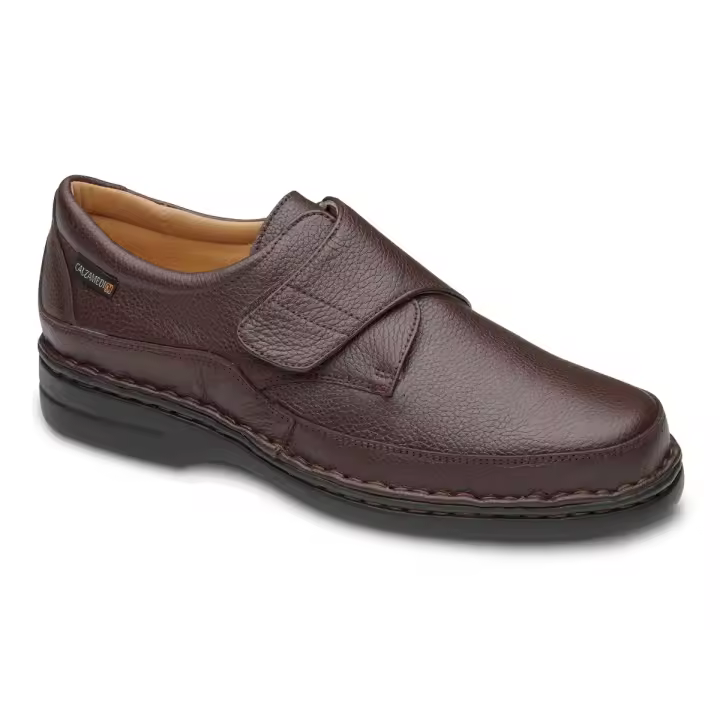 Saguy´s | Zapato confort de piel marrón | Hombre - 1