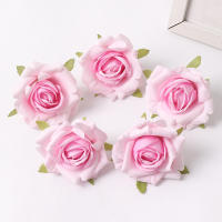 5/10Pcs Rosas Artificiales 7CM Flores Falsas Para Decoración De Hogar Bodas Fiesta Decoración De Jardín Corona De Novia Regalo Decorativo - details 13