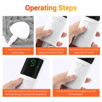 Manta Calentadora Eléctrica De 9 Niveles Alfombrilla Calefactora Para Cama Sofá Uso Invernal Calor Térmico Funda Para Sillón - details 19