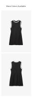 Vestido Sin Mangas Para Mujer UNIZERA De Cuello Redondo Con Cremallera En Contraste De Colección Otoñal A-line Midi Casual - details 4