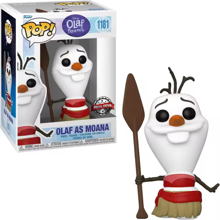 Funko Pop!  Olaf Presenta - Olaf como Vaiana Exclusivo, 61824, Nº1181 - 1