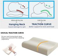Almohada VISCOELASTICA Cervical Efecto Memoria VISCO Elastica Memory Pillow, Almohadas De Cama Almohada De Espuma De Memoria Rebote Lento, Cuello De Memoria - details 1