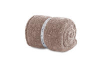 Manterol - Manta plaid de sofá borreguito liso con tejido de sherpa extra suave, cálido y mullido, ideal para sofá o pie de cama. - details 2