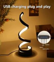 Lámpara De Noche LED Espiral Luz De Mesa Moderna Para Dormitorio Y Sala De Estar Decoración Dimmable Para Oficina Y Habitación - details 4