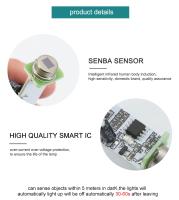 Bulbo LED E27 Con Sensor De Movimiento PIR Luz Blanca Cálida E Infrarroja Inteligente Automática Para Sala De Estar - details 3