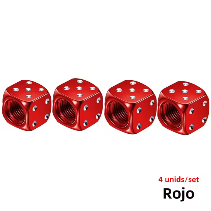 AUTCOAT 4Pcs/Set Cubiertas De Polvo Para Válvulas De Rueda De Bicicleta Motocicleta Camión Y Coche Aluminio Compatible Con Todas Las Tamaños De Válvulas - 1