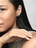 Pandora - Pendientes de boton with Halo brillantly-Plata de Leyes - details 1