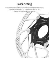 IIIPRO Freno De Disco Ultraligero Con Bloqueo Central Para Bicicletas De Carretera Y Montaña 140/160mm 1.8mm De Grosor Hueco - details 7